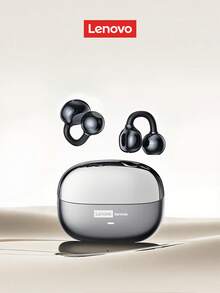 Lenovo LE302 藍牙耳夾式開耳式耳機，全景音效、立體環繞聲、低延遲，適用音樂遊戲，ENC 降噪、HD 通話，無線耳機兼容智慧型手機與電腦，禮品 - 鐵灰色. - 查看 3