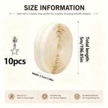 5米 #3 尼龍拉鍊附10個星形金屬拉頭，DIY手工包包錢包皮夾縫製配件，替換拉鍊，現貨 - F-米色 - 查看 4
