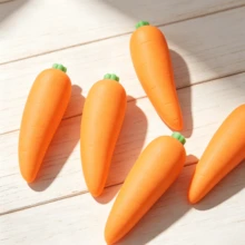 Tachimi 1 buah Mainan Remas Berbentuk Sayuran, Mainan Sensorik Elastis dengan Pantulan Lambat, Cocok untuk Koleksi, Dikemas Secara Individual, Pengiriman Acak - MultiWarna - View 2