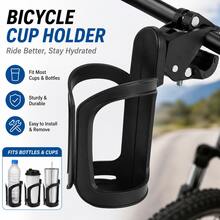 1pc Multi-Function Universal Cup Holder, Quick Release Tool-Free Installation, Bicycle Stroller Electric Bike Water Bottle Holder Accessory - Multicolor - View 1