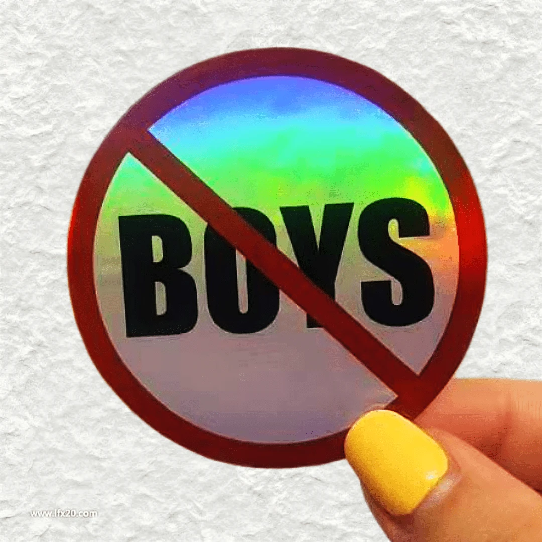 NO BOYS, Stiker Pernyataan "Tolak Laki-Laki" - Stiker Vinyl Tahan Air - Permukaan Matte Tahan Lama, Stiker Bumper Perekat Diri, Cocok untuk Mobil, Jendela, Laptop, Truk, Botol Minum - Desain Tahan Lama Serbaguna, Stiker Mobil - vinil - View 1