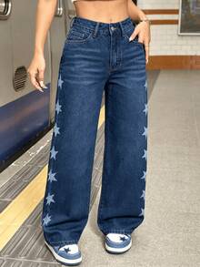 Women Jeans - 2066藍色 - 查看 4