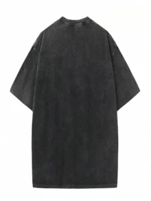 Playera de  ARIRANG World Tour estilo lavado oscuro camiseta oversize para fans de  ropa casual de moda coreana - Gris - Ver 6