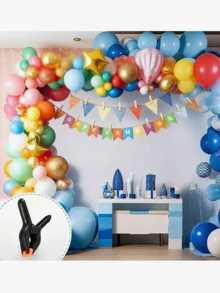 Balloon Arch Clips, Balloon Garland Buckles, Plastic Crocodile Clips, Balloon Decoration Fixing Accessories, Reusable Balloon Clips, Suitable For Birthday, Wedding, Party, Thickened Balloon Arch Matching Tools - Black - View 4