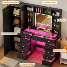 Floor & Full Length Mirrors - Black - View 7
