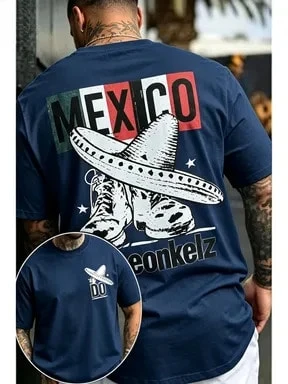 Men T-Shirts - Navy Blue - View 1