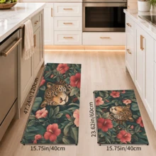 1pc Tiger Pattern Diatomaceous Earth Kitchen Mat, Absorbent Kitchen Floor Mat, Kitchen Rug, Long Strip Foot Mat, Sink Front Mat, Suitable For Kitchen, Bathroom, Entryway, Hallway, Laundry Room And Home Decor - Multicolor - View 17