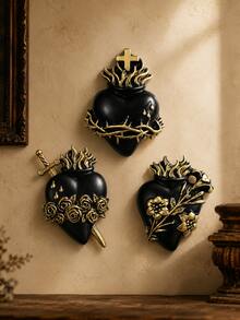 Heart Of Morvela | Sacred Heart | Gothic Wall Decor | Gothic Interior Decor | Gothic Gallery Wall - Multicolor - View 2
