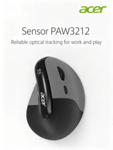 Acer Mouse Vertikal Bluetooth Nirkabel Ergonomis, Mouse Genggaman Vertikal Tiga Mode, Mouse Pelindung Tangan, Anti-Cedera Tangan Akibat Mouse, Penggunaan Kantor yang Tenang - View 3