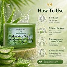 Aloe Vera Gentle Cleansing Soap Bar, Refreshing Oil Regulating Cleanser, Deep Pore Cleaning, Infused With Aloe To Hydrate And Comfort Skin, Ideal For Daily Bath Routine And Post-Sun Skin Care, Suitable For Both Men And Women In All Four Seasons,100g - Aloe - View 7