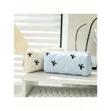 1pc Large Capacity Floral Pattern Pencil Case, Portable Desktop Stationery Storage Bag - Multicolor - View 23