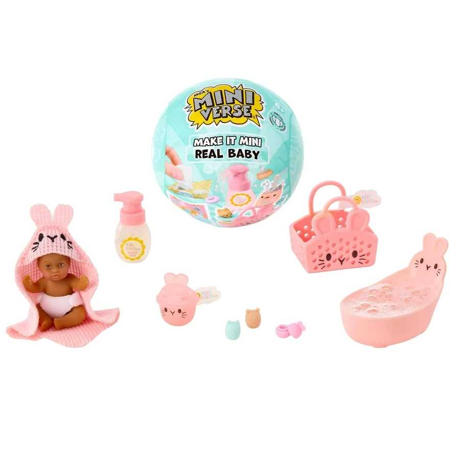 MGA Entertainment MGA's Miniverse Make It Mini Real Baby Nurture Mystery Blind Capsule Collectible Toy - Multicolor - View 1