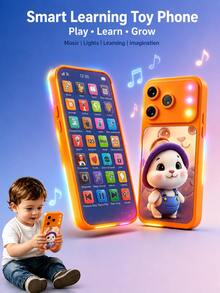 Children's Smart Simulation Toy Phone, Educational Early Learning Device, Suitable For Baby Boys And Girls, Holiday Gift - Multicolor - View 2