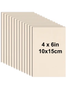4/8/12 Packs Craft Wood Boards 4 X 6 X 1/16 Inch (2mm Thick) Plywood, Suitable For DIY Crafts, Architectural Models, Carving, Woodworking, Dyeing, Etc. - Apricot - View 8