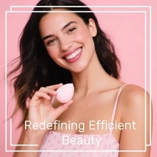BS-MALL 7pcs Pink Makeup Sponge Set, Latex-Free, Customizable Logo, Soft Facial Foundation Blending Makeup Sponge Set - Pink - View 5