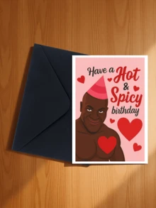 1pc Interesting & Passionate Birthday Card | Romantic & Fun Celebration Card, Suitable For Sending To Spouse, Partner, And Close Friends On Special Birthdays, Holidays, And Birthday Parties, Cartoon Fantasy Theme, Paper Material, Applicable For Valentine's Day, Anniversary, Birthday, And Other Occasions - 18*13cm - View 17