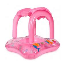 Inflatable Baby Float With Blue And Pink Canopy For Baby/Child - Float With UV Canopy, Comfortable Seat, Pool And Beach - Rose - View 6