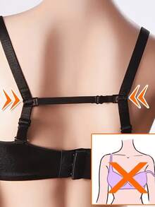 6/4/1 pieza Correa elástica para sujetador con hebilla antideslizante, correa ajustable para sujetador para deportes y antideslizante, adecuada para dar forma y fijar el sujetador, accesorios de sujetador y lencería para mujer, adecuada para viajes y actividades al aire libre, correa para sujetador, esencial para vacaciones - Talla única para todos - Ver 7