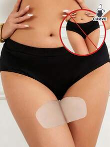 2/10/20pcs Unisex Long Leg Anti-Chafing Patches, Khaki, Invisible & Seamless, Anti-Friction, Suitable For Legs, Feet And Other Areas - Thin style - View 1