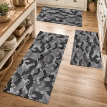 1pc Bat Pattern Printed Diatomaceous Earth Kitchen Mat, Absorbent Kitchen Floor Mat, Kitchen Rug, Long Strip Foot Mat, Sink Front Mat, Suitable For Kitchen, Bathroom, Entryway, Hallway, Laundry Room And Home Decor - Multicolor - View 3
