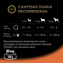 Cesar Comida Húmeda para Perros, Selección de Clásicos en Paté, Multipack (Pack de 6 x 4 tarrinas x 150g) - gramo - Ver 7