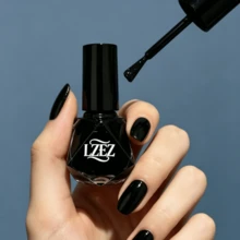 1瓶水性指甲油 - LZEZ - 2026新款 8ml 可撕除持久快乾指甲油，適合學生，不含酒精 - 黑色 - 查看 4