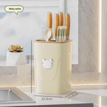 Kitchen Knife Holder Shelf Countertop Multifunctional New Chopstick Cartridge Knife Holder Integrated Storage Box Household Kitchen Knife Holder - 1pc - View 3