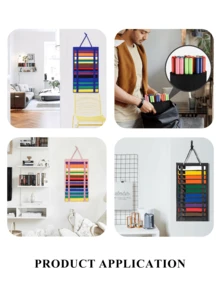 Wall-Mounted Martial Arts Belt Organizer, Portable Karate Belt Display Rack With Medal Hanging Bar, Lightweight Hanging Taekwondo Belt Display Stand, Suitable For Martial Arts Learners - Multicolor - View 8