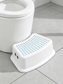 Single‑Layer Anti‑Slip Step Stool, Equipped With Stable Anti‑Slip Foot Pads, Built‑In Portable Handle, Strong Load‑Bearing Capacity, Multi‑Functional Step Stool, Easy To Clean, Space‑Saving For Storage, Suitable For Kitchen, Living Room And Restroom - Multicolor - View 2