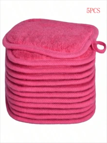 5/3/2/1pc Ultra Soft Reusable Microfiber Makeup Remover Towels, Suitable For All Skin Types, Women's Facial Towels - Multicolor - View 13