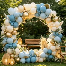 Kit Lengkungan Balon Warna Campuran 150 Buah, Rangkaian Balon Lateks Bergaya untuk Dekorasi Pesta Ulang Tahun, Pernikahan & Perayaan - Beraneka warna - View 2