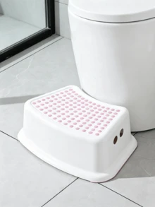 Single‑Layer Anti‑Slip Step Stool, Equipped With Stable Anti‑Slip Foot Pads, Built‑In Portable Handle, Strong Load‑Bearing Capacity, Multi‑Functional Step Stool, Easy To Clean, Space‑Saving For Storage, Suitable For Kitchen, Living Room And Restroom - Multicolor - View 1
