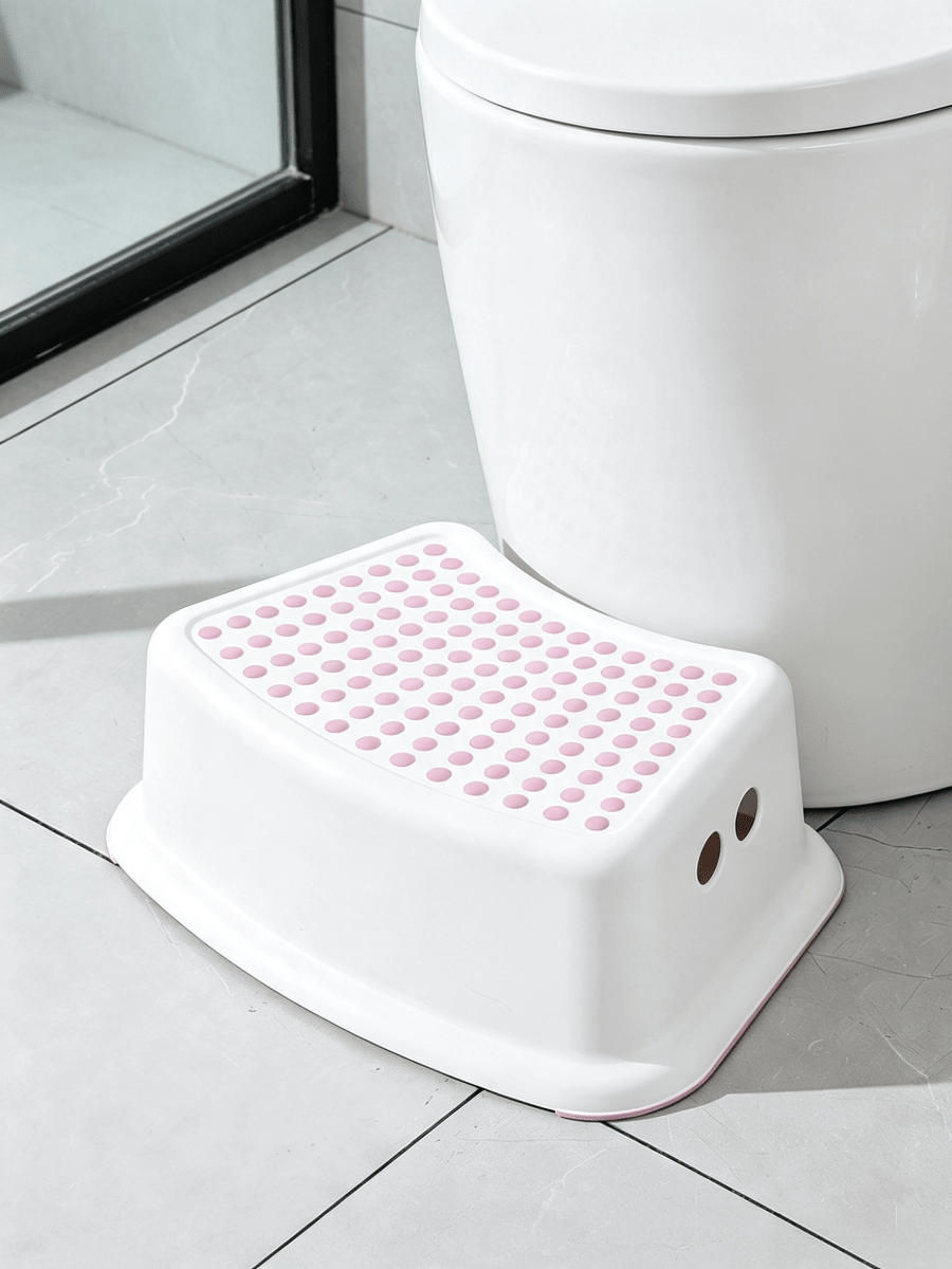 Marchepied à une seule couche antidérapant, équipé de patins antidérapants stables, de poignée portable intégrée, d'une forte capacité de charge, marchepied multifonction, facile à nettoyer, gain de place pour le rangement, convient pour la cuisine, le salon et la salle de bain