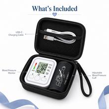 MOOD LIGHT Automatic Upper Arm Blood Pressure Monitor With Storage Case, Digital BP Machine With Cuff, Voice Broadcast, Large LCD Display,  Time Display, Home Blood Pressure Cuff Set, Gift For Seniors & Parents - Blood Pressure Monitor + Case - View 4