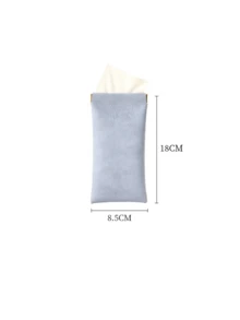 1pc Soft Fashion Eyeglass Storage Bag, Random Color, Daily Portable Squeeze Top Eyeglass Case, Minimalist Solid Color Eyeglass Storage Pouch, Suitable For Fashion Glasses, Sunglasses, Reading Glasses And Myopia Glasses Accessories - View 5