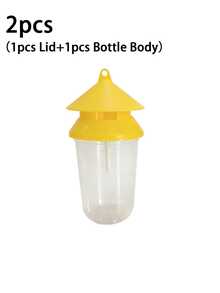 2pcs Bottle + Lid, Reusable, No Electricity, No Power Required, Suitable For Orchards, Vegetable Gardens And Bee Farms, Insect Trap, Lure Trap - A - View 12