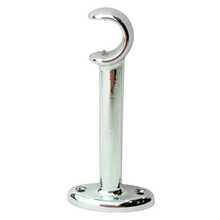 Suporte Médio Alongado Cromado Para Varão De Cortina 19mm Alumínio Bella Arte Unidade Acompanha Buchas E Parafusos Fácil Instalação Alta Resistência Ideal Para Sala Quarto Cozinha Escritório Acabamento Moderno - 1PC - Visão 6