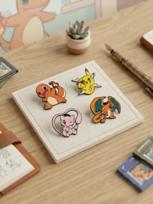 Gantungan Kunci Enamel Logam Pokémon & Bros Enamel Pikachu Psyduck Bulbasaur Jigglypuff Bola Pokémon Kartun Bros Gantungan Kunci Dekorasi Ransel Hadiah Penggemar Anime - MultiWarna - View 6