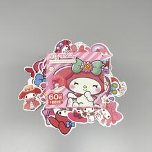 bandai 盒裝裝飾貼紙 60 款獨特圖案，可用於手帳、拼貼、手工藝品、文具改造的創意裝飾素材 - 彩色 - 查看 12