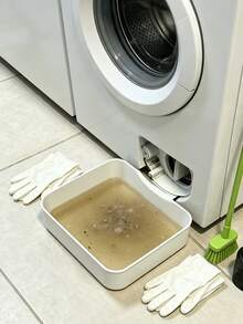 2 khay thoát nước máy giặt, khay bảo vệ sàn phòng giặt ngăn tràn nước, phụ kiện lưu trữ sắp xếp nhà cửa bền bỉ cho khu vực giặt và đồ dùng vệ sinh - Nhiều màu - Xem 3