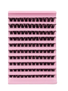 0.05mm Fine Hot Melt Cluster False Eyelashes 9-16mm Mixed Length Faux Mink Hair Eyelash Extensions 3D Russian Volume Single Cluster False Eyelashes Black Makeup Eyelashes Purple Box - D - View 8