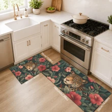 1pc Tiger Pattern Diatomaceous Earth Kitchen Mat, Absorbent Kitchen Floor Mat, Kitchen Rug, Long Strip Foot Mat, Sink Front Mat, Suitable For Kitchen, Bathroom, Entryway, Hallway, Laundry Room And Home Decor - Multicolor - View 16