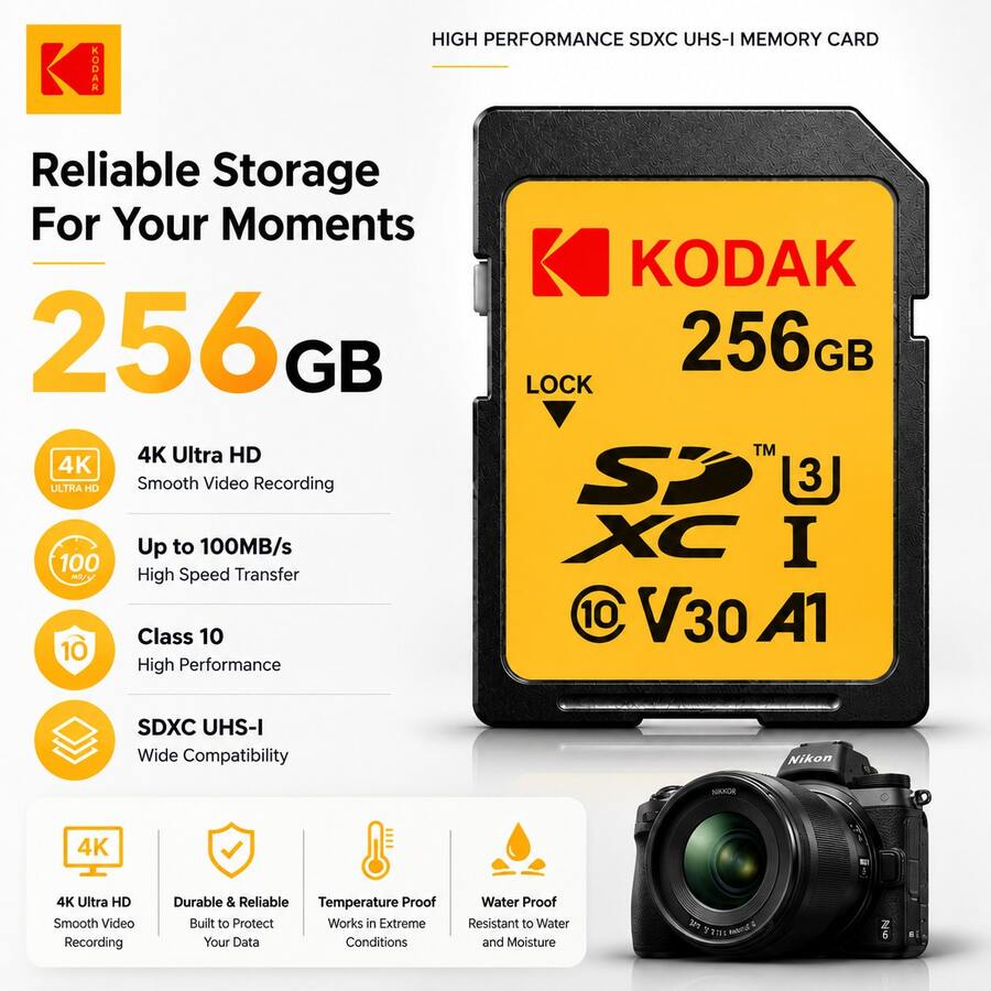 Kartu Memori Kodak 32GB/64GB/128GB/256GB