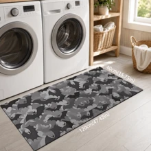 1pc Bat Pattern Printed Diatomaceous Earth Kitchen Mat, Absorbent Kitchen Floor Mat, Kitchen Rug, Long Strip Foot Mat, Sink Front Mat, Suitable For Kitchen, Bathroom, Entryway, Hallway, Laundry Room And Home Decor - Multicolor - View 14