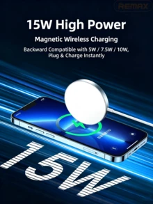 REMAX RP-W58 三合一磁吸充電器 15W高速快充 可拆卸式便攜設計 居家床頭簡約放置 出差旅行一拎即走 多功能無線充電支架 - 白色 - 查看 4