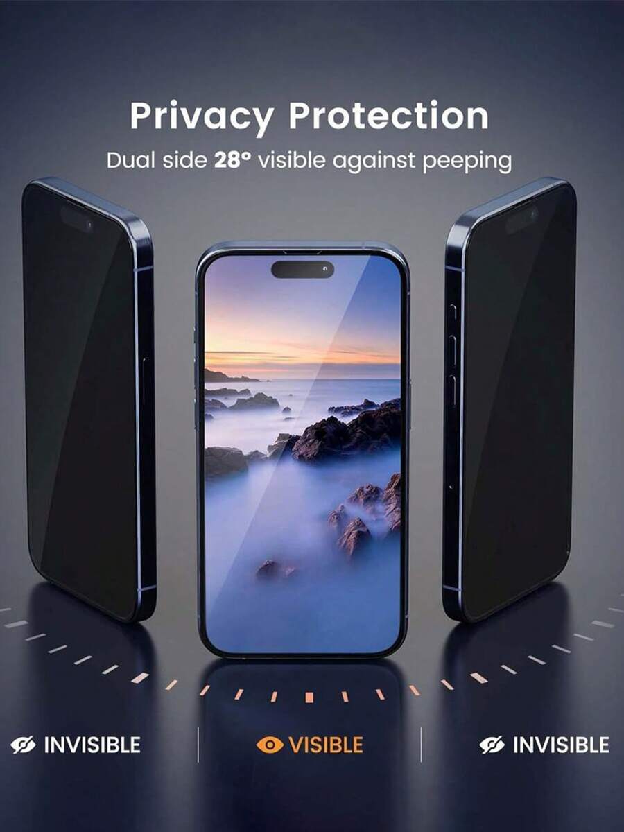 CASECOPS 5片裝防偷窺鋼化玻璃螢幕保護貼，全螢幕覆蓋隱私保護，防偷窺、防油汙、防刮花、防指紋，強效黏著、防摔保護，觸感滑順靈敏，完美適配動態島功能，相容 iPhone X/11/12/13/14/15/16/17/17 Pro Max 全系列機型，頂級手機配件螢幕隱私保護膜，真正防偷窺，全方位保護手機螢幕，守護您的手機隱私