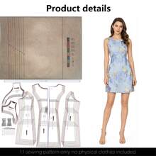 Multi-Size Dresses S-5XL Sewing Patterns, 1:1 Scale Basic Women's Clothing Sewing Patterns, Beginner Sewing Patterns, Clothing Making Templates, Handmade Clothing Sewing Patterns - Y1007 - View 5