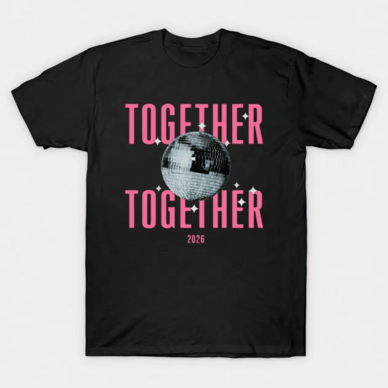 Customized T-Shirt Streetwear TshirtPrint Unisex Cotton Harry Disco Styles Unisex - 黑色 - 查看 1