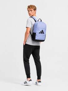 Adidas Unisex Outdoor Hiking Badminton Backpack, Large Capacity Student Campus Commuter Backpack, Size: Approx. 45*29.5*14.5cm - Purple/Black - View 4