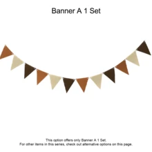 Neutral Boho Party Decorations, Gold White Beige Wedding Decor, Baby Shower, Bridal Shower, Birthday, Engagement, Bachelorette, Anniversary, Graduation, Christmas, Thanksgiving, New Year, Holiday Party Supplies Home Party Supplies - Khaki Happy Birthday Set - View 6